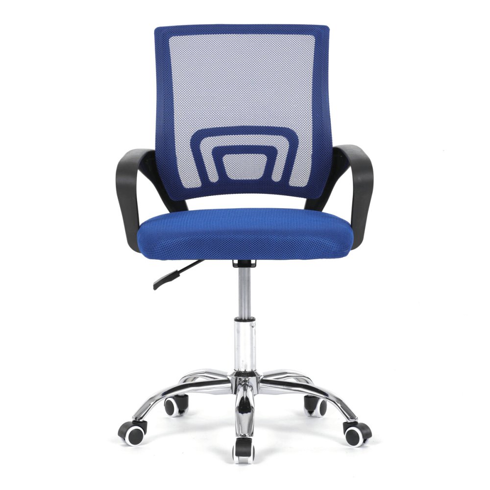 Dětská židle, výškově nastavitelná, modrá síťovina, KA-L103 BLUE – 53 cm