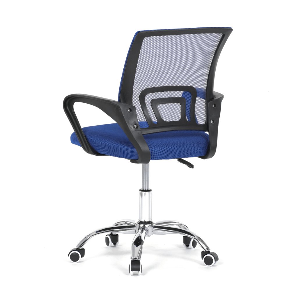 Dětská židle, výškově nastavitelná, modrá síťovina, KA-L103 BLUE – 40 cm