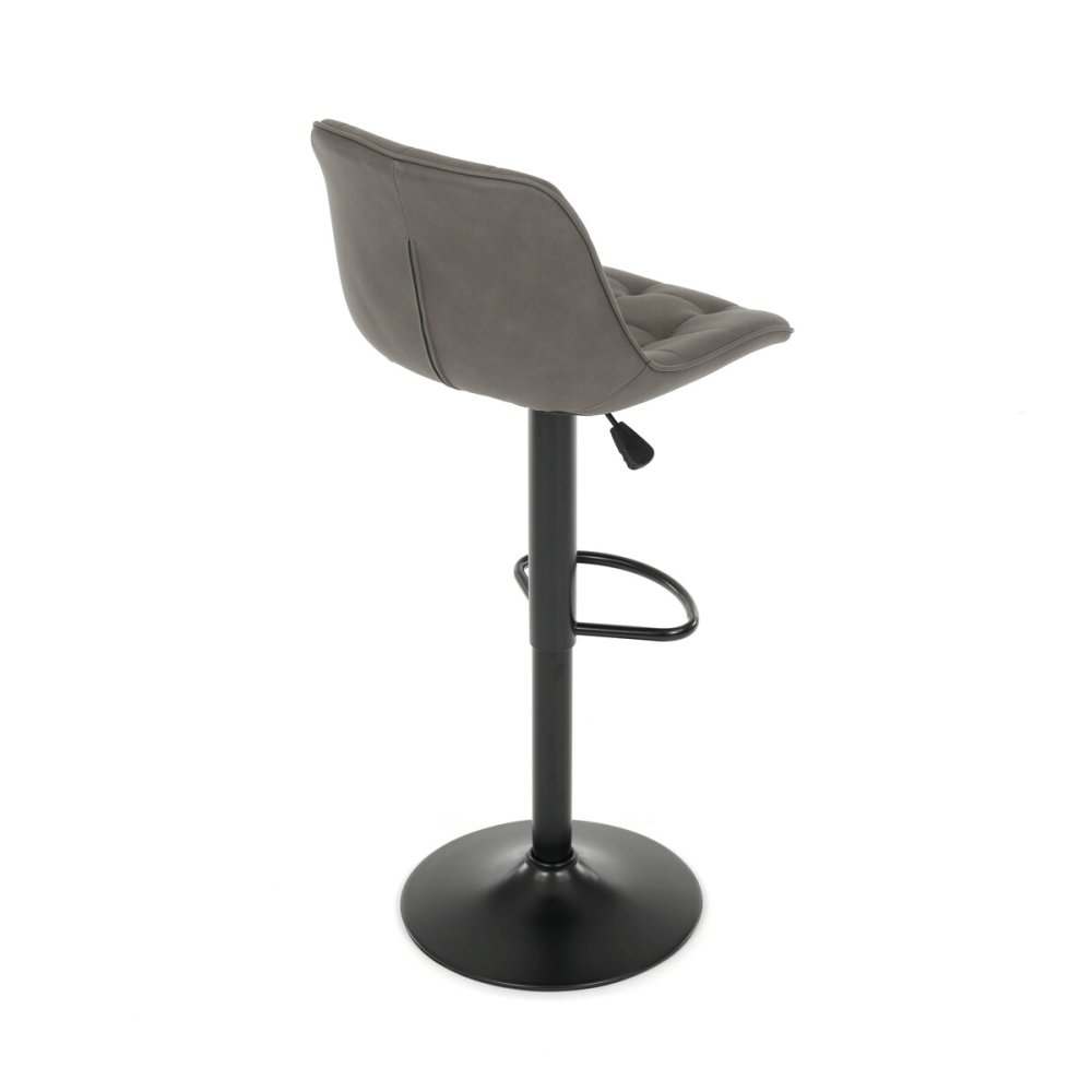 Barová židle, šedá, látka, AUB-V3066 GREY3 – 39 cm
