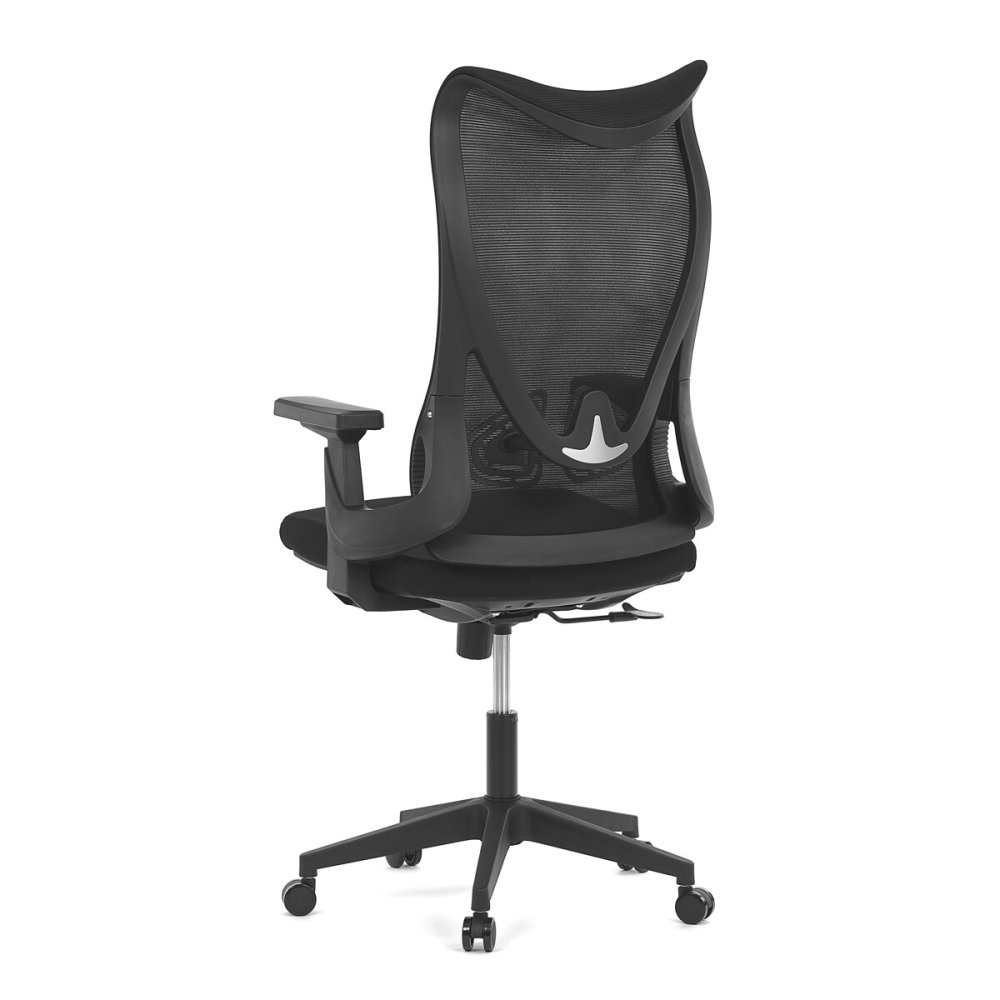 Kancelářská židle, houpací mechanismus, černá síťovina, KA-S248 BK – 52 cm
