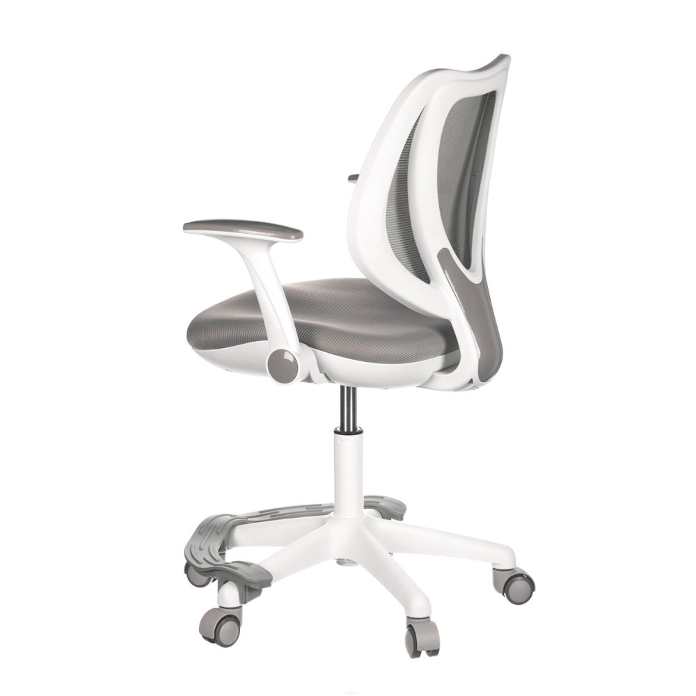 Dětská židle, výškově nastavitelná, šedá síťovina, KA-C806 GREY – 44 cm