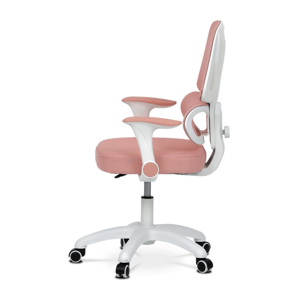 Dětská židle, výškově nastavitelná, růžová síťovina, KA-K1063 PINK – 120 kg