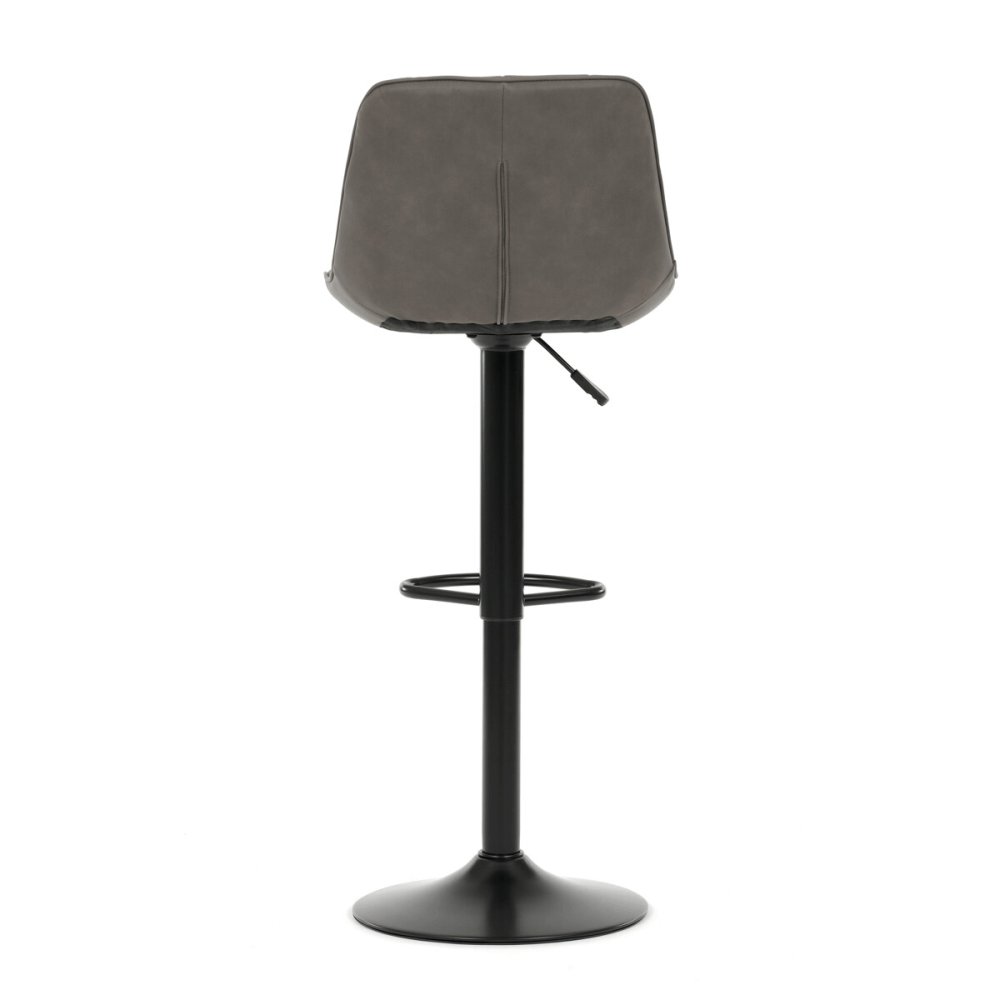 Barová židle, šedá, látka, AUB-V3066 GREY3 – 46 cm