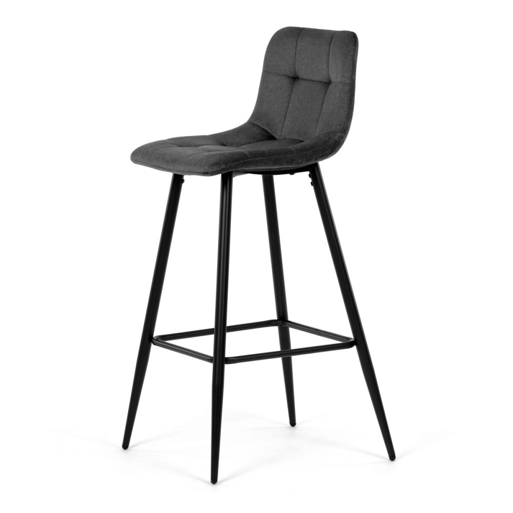 Barová židle, šedá, látka, AUB-X7015 GREY2 – 120 kg