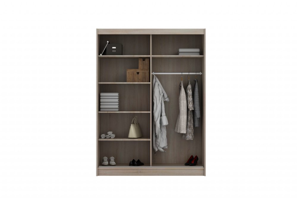 Šatní skříň ASTURIA dub sonoma – 150 x 200 x 60 cm