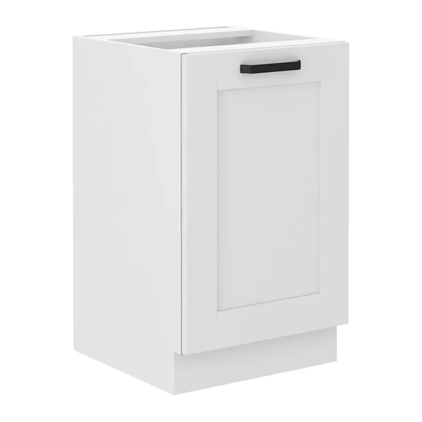 Dřezová skříňka LULA 50 ZL 1F BB, bílá (50 x 82) cm