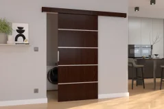 Posuvné nástěnné dveře BIELLA 106 wenge (106 x 205) cm – záruka 4 roky