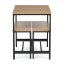 Jídelní set s 2 lavicemi, 110x60x75cm, mdf, dub, AUT-G1175 OAK