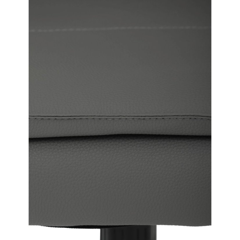 Kancelářské křeslo, houpací mechanismus, šedá ekokůže, KA-D8104 GREY