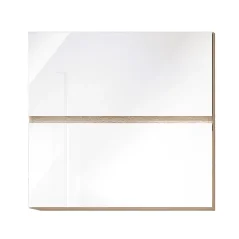 Horní skříňka G 60 U LINE, vysoký bílý lesk/dub sonoma (60 x 60) cm