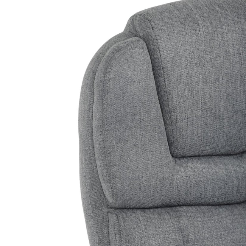 Kancelářské křeslo, houpací mechanismus, šedá látka, KA-C715 GREY2