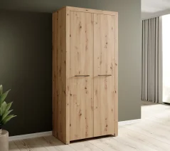 Dvoukřídlá skříň JANEZ artisan (93 x 200) cm – 1 police pro přehledné uložení