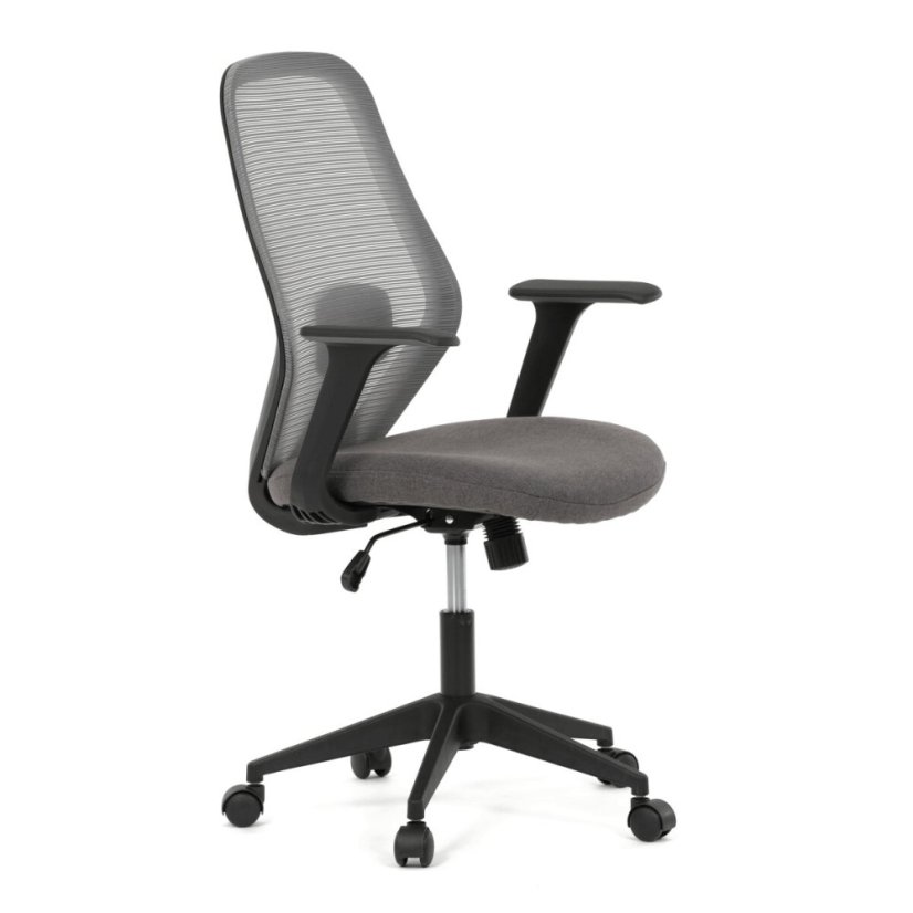 Kancelářská židle, houpací mechanismus, šedá síťovina, KA-V3149 GREY