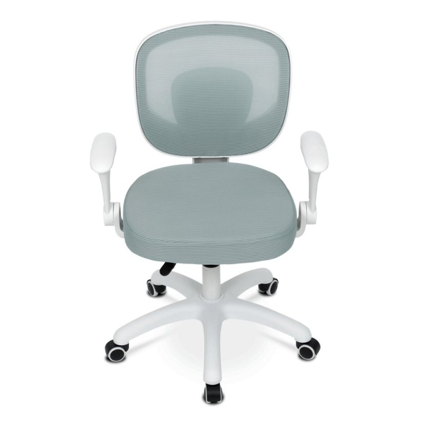 Dětská židle, výškově nastavitelná, zelená síťovina, KA-K1062 GRN