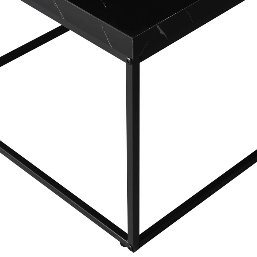 Konferenční stolek 110x60x45cm, mdf, mramor, CT-V2011 BK - Barva: černá#eup349674euv1