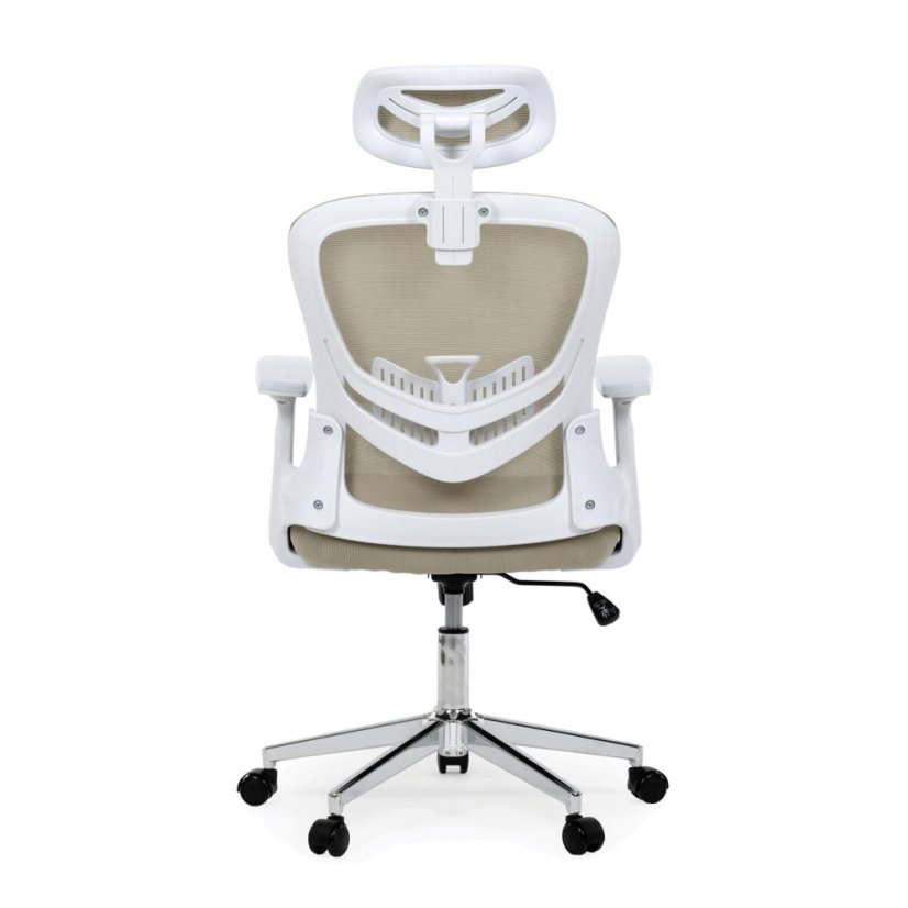 Kancelářská židle, houpací mechanismus, béžová síťovina, KA-K2031 BGE