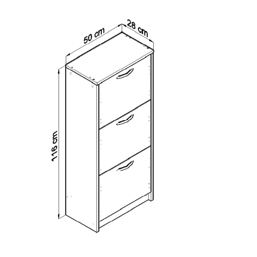Botník JULIUS 3K wenge*