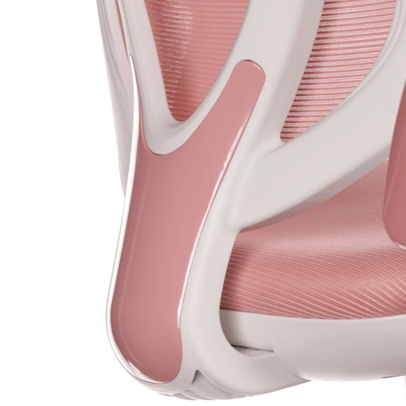 Dětská židle, výškově nastavitelná, růžová síťovina, KA-C806 PINK