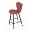 Barová židle, červená, látka, AUB-1068 RED2