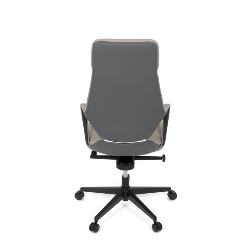 Kancelářské křeslo, houpací mechanismus, šedá ekokůže, KA-T8426 GREY