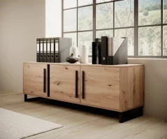 Nízká skříňka ARIA artisan (150 x 50,8) cm – 3 dveře bez nároku na místo při otevírání