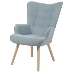 Relaxační křeslo, modrá, látka, AK-301 BLUE2