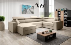 Rozkládací rohová sedačka SVENIA BIS GO U 340x210cm - rozklad a úložný prostor