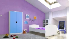 Postel s matrací PEPE 160x80 bílá (88 x 63) cm – matrace v ceně – lůžko je připravené hned po montáži