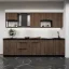 Dvířka na myčku nádobí, ořech okapi/černá, MENZO ZM 570x446