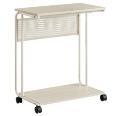 Odkládací stolek 55x32x66cm, mdf, bělený dub, AKF-E1012 CRM