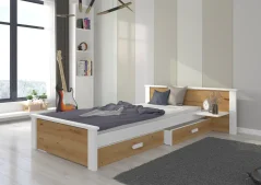 Postel ALDEX SHELF 180x80 – artisan (139 x 72) cm – 2 zásuvky na lůžkoviny místo další komody