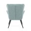 Křeslo ušák, modrá, látka, AK-H9206 BLUE2