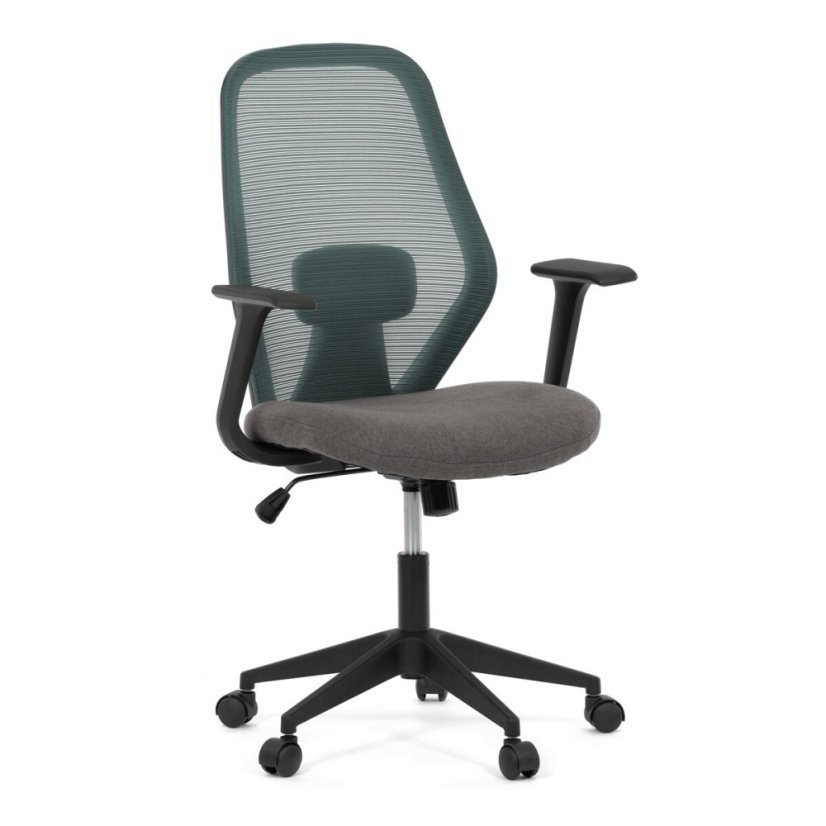 Kancelářská židle, houpací mechanismus, zelená síťovina, KA-V3149 GRN