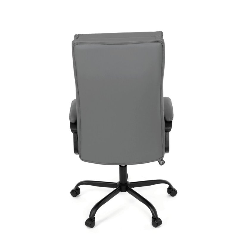 Kancelářské křeslo, houpací mechanismus, šedá ekokůže, KA-Y346 GREY
