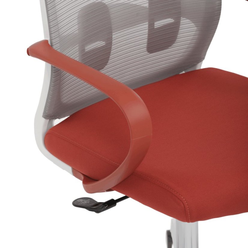 Kancelářská židle, houpací mechanismus, červená látka, KA-S425 RED