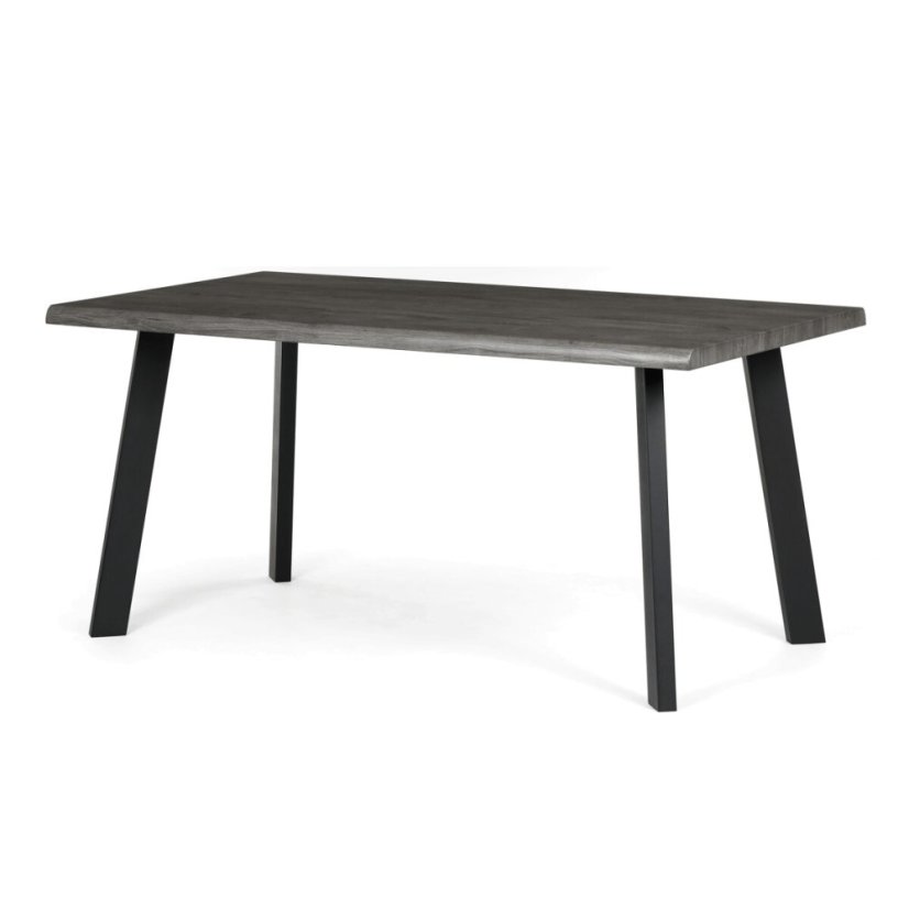 Jídelní stůl 160x90cm, mdf, šedý dub, HT-F4516 GREY - Barva (vyberte): hnědá#eup349730euv2