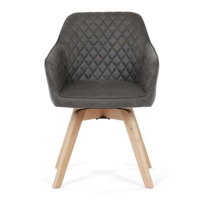 Jídelní židle, černá, látka vintage, DCH-435 BK3