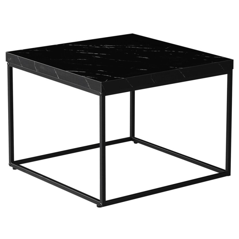 Konferenční stolek 60x60cm mramor, CT-V2006 BK - Barva: hnědá#eup349673euv2