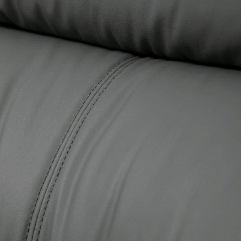 Kancelářské křeslo, houpací mechanismus, šedá ekokůže, KA-Y346 GREY