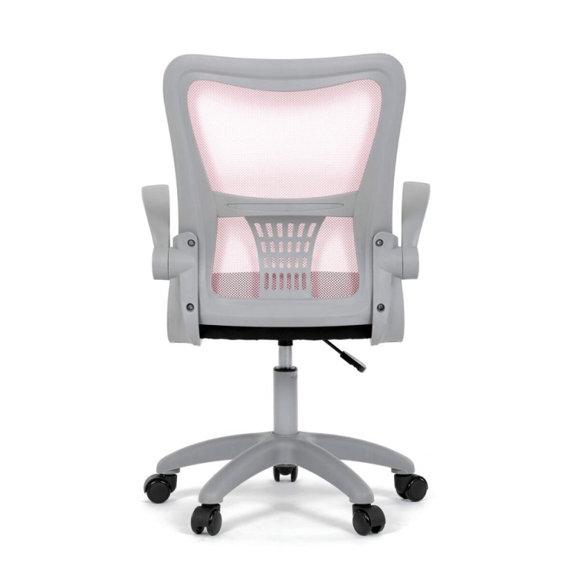 Dětská židle, výškově nastavitelná, růžová síťovina, KA-K2008 PINK
