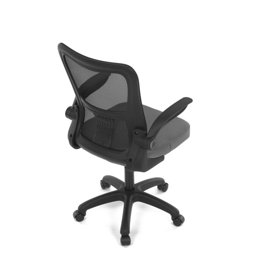Dětská židle, houpací mechanismus, šedá síťovina, KA-K2006 GREY