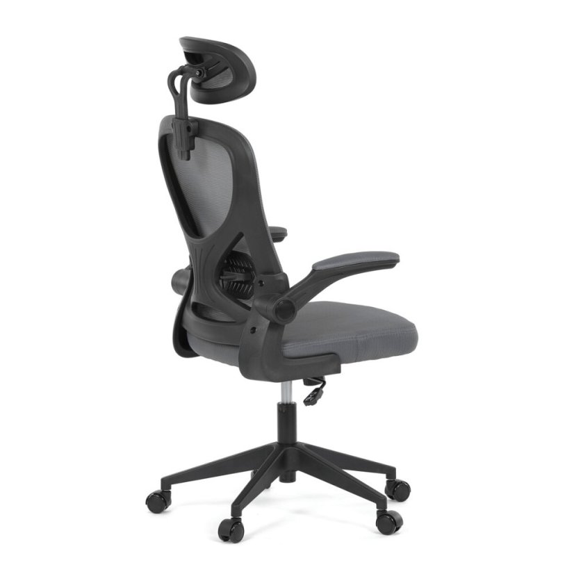 Kancelářská židle, houpací mechanismus, šedá, KA-K2021 GREY