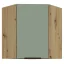 Horní rohová skříňka, ARSANY 60x60 GN-72 1F, aquamarine/dub artisan