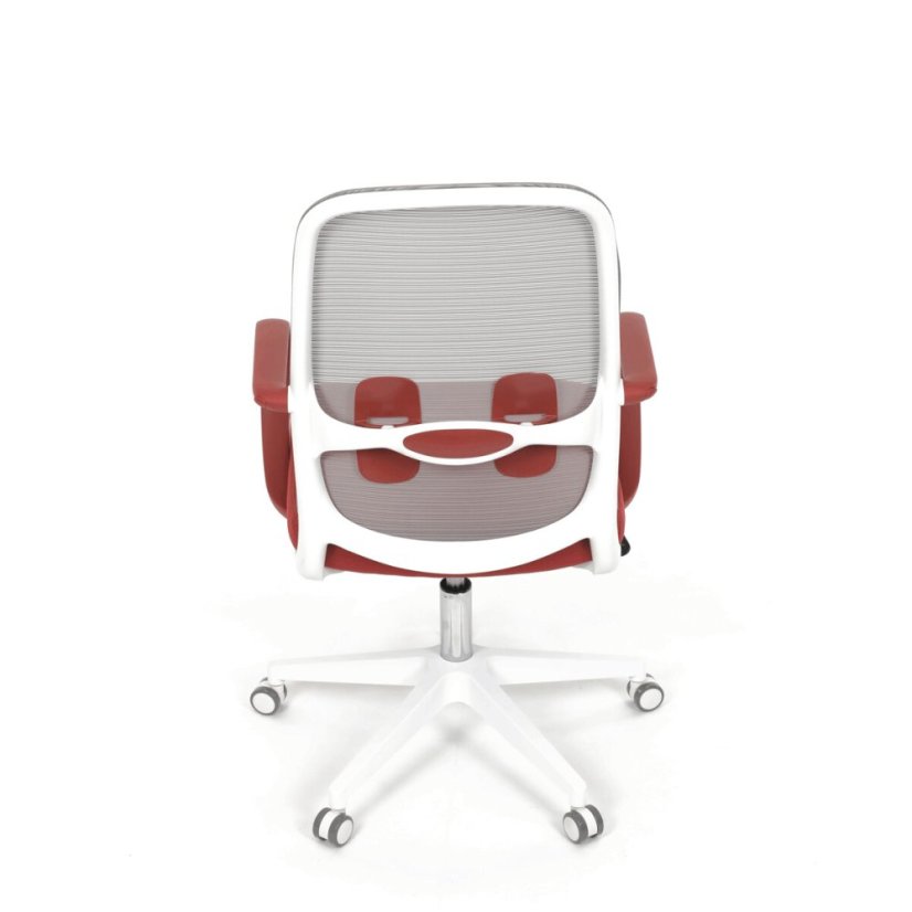 Kancelářská židle, houpací mechanismus, červená látka, KA-S425 RED