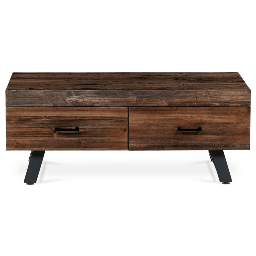 Konferenční stolek 120x60x48cm, masiv, old wood, AHG-536 PINE