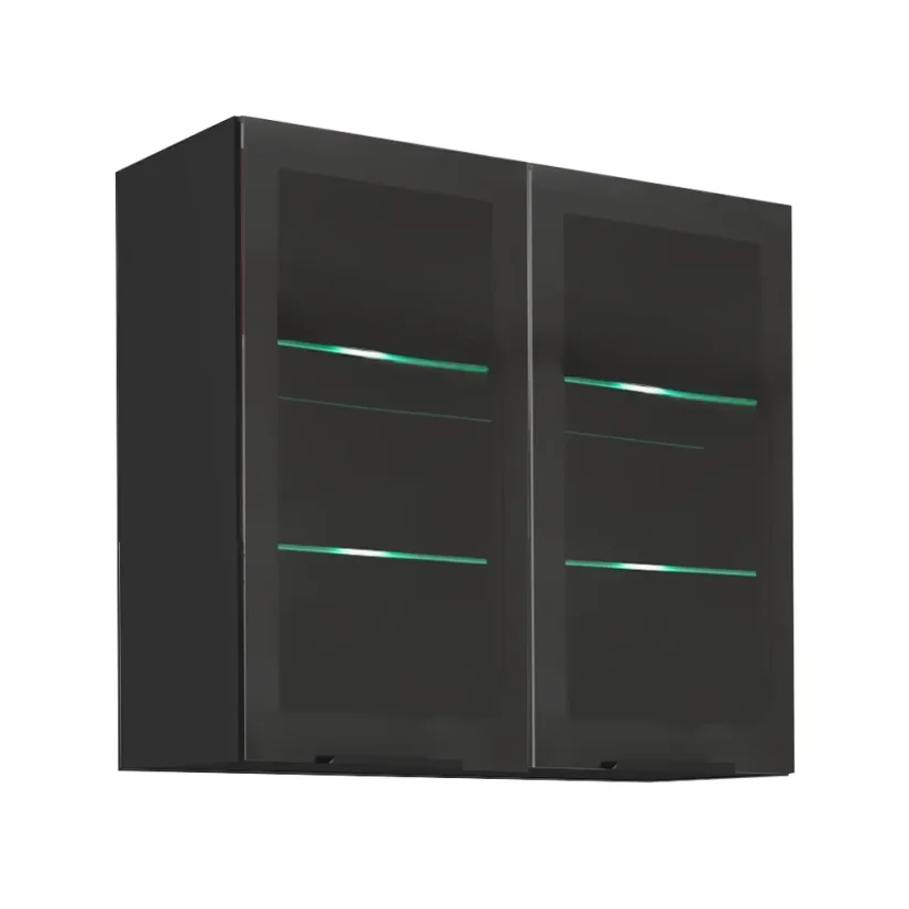 Horní skříňka ARAKA/MENZO/SIBER 80 GS-72 2F, černá