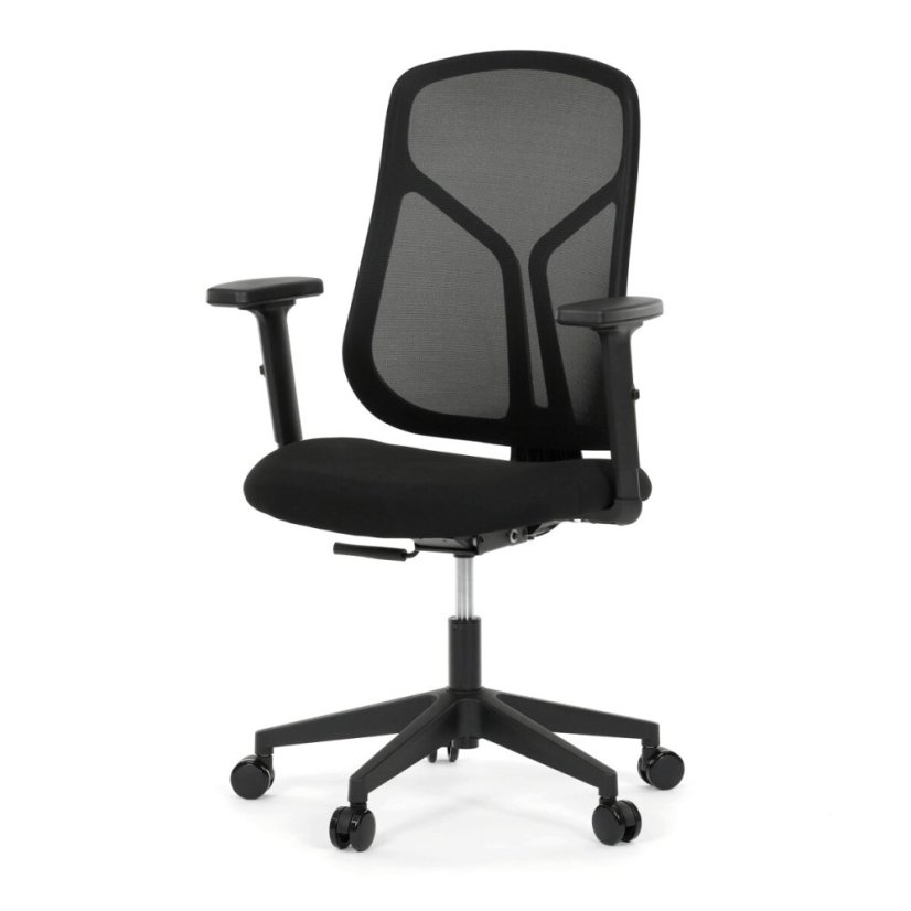 Kancelářská židle, synchronní mechanismus, černá síťovina, KA-S2173 BK