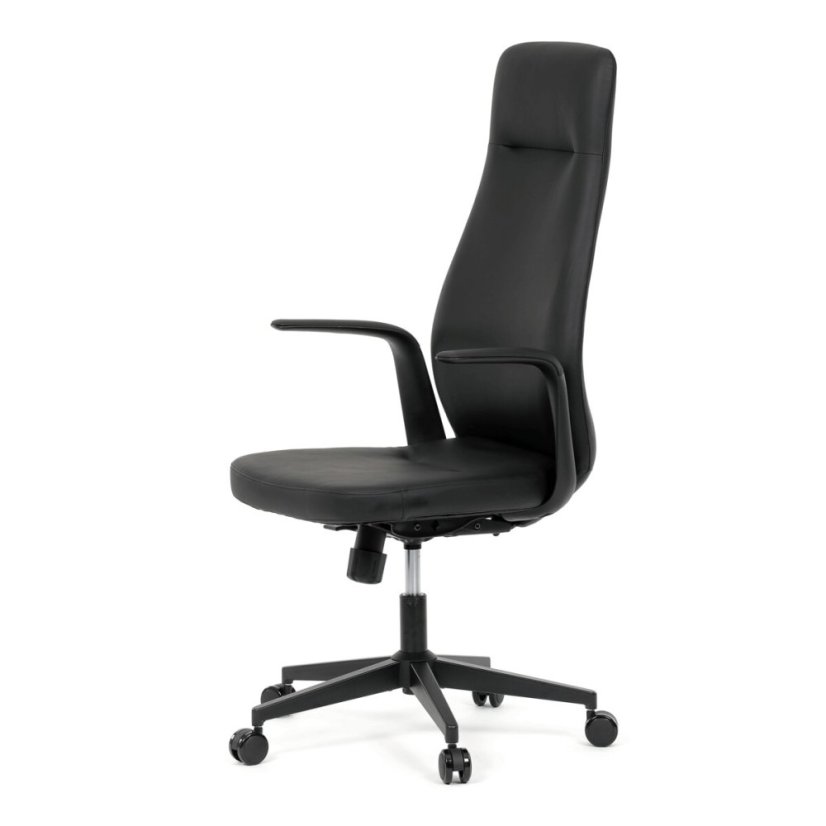 Kancelářské křeslo, synchronní mechanismus, černá ekokůže, KA-T8325 BK