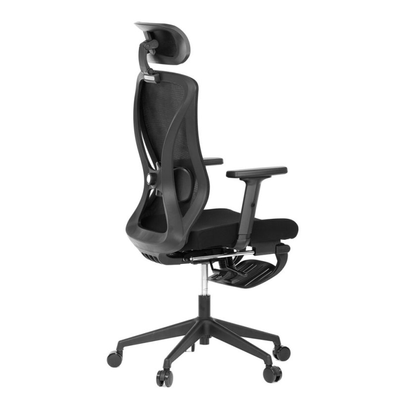 Kancelářská židle, synchronní mechanismus, černá síťovina, KA-S257 BK