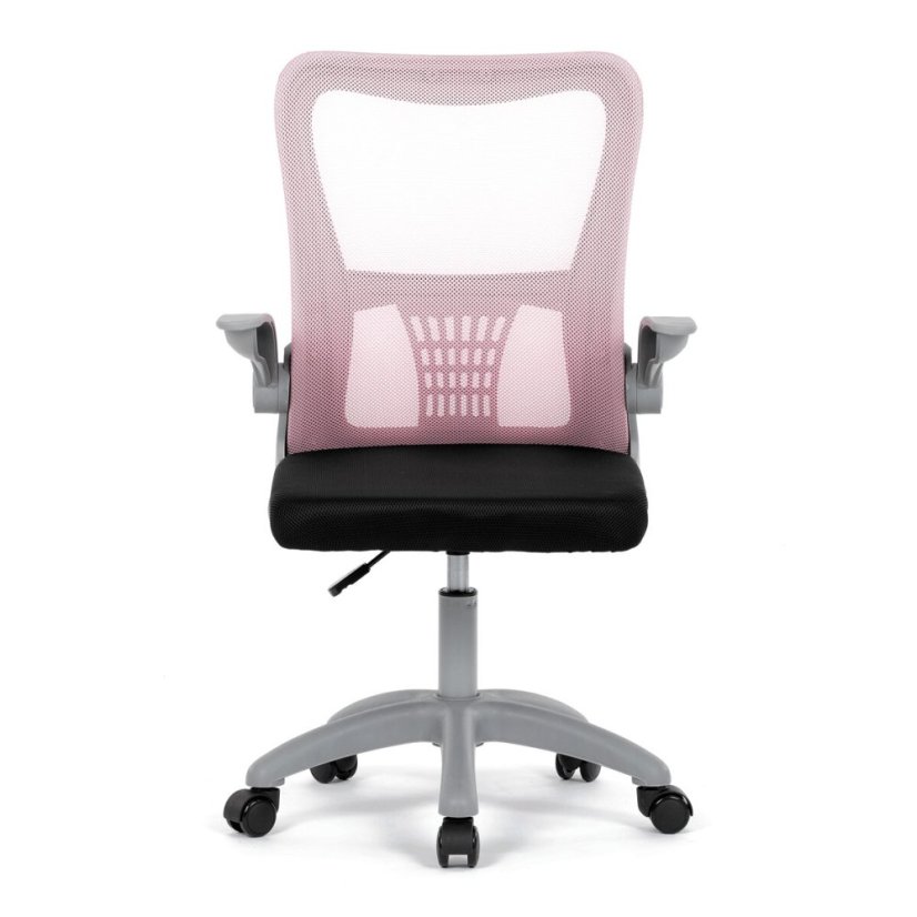 Dětská židle, výškově nastavitelná, růžová síťovina, KA-K2008 PINK